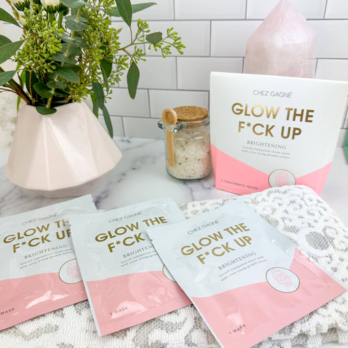 Glow the F*ck Up Facial Sheet Masks - Boxed Set of 3